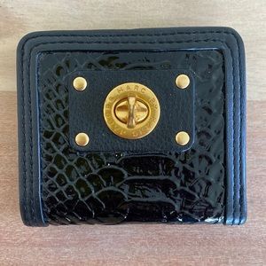Marc by Marc Jacobs Black faux snakeskin wallet
